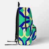 Rucksack, Ein elegantes, farbenfrohes, nahtloses D Bedruckter Rucksack (Links)