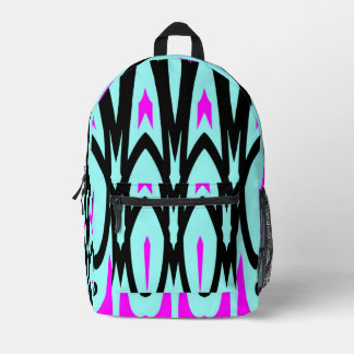 Rucksack, Ein elegantes, farbenfrohes, nahtloses D Bedruckter Rucksack