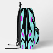 Rucksack, Ein elegantes, farbenfrohes, nahtloses D Bedruckter Rucksack (Links)