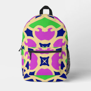 Rucksack, Ein elegantes, farbenfrohes, nahtloses D Bedruckter Rucksack