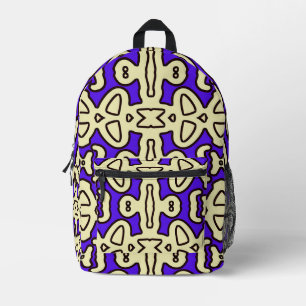 Rucksack, Ein elegantes, farbenfrohes, nahtloses D Bedruckter Rucksack