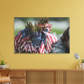 Rucksack eines Soldaten der Armee Leinwanddruck (Insitu (Wohnzimmer))