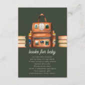 Rucksack + Flaschen Green Baby Dusche Buchungsanfr Begleitkarte (Vorderseite)