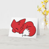 Rucksack-Fox Karte (Gelbe Blume)