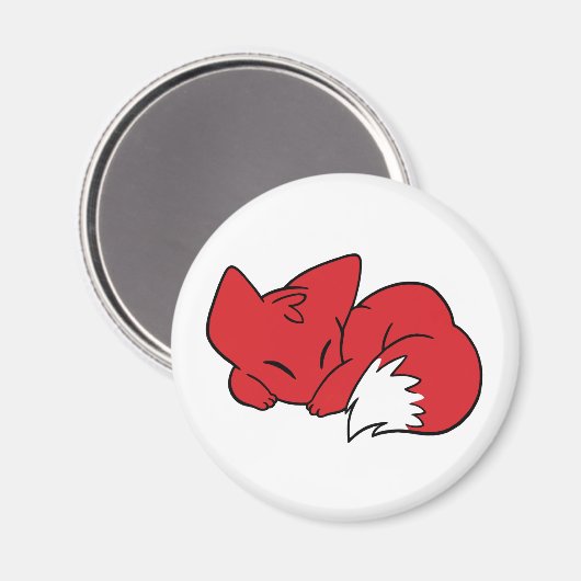 Rucksack-Fox Magnet (Vorderseite/Rückseite)