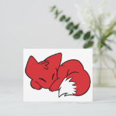 Rucksack-Fox Postkarte (Stehend Vorderseite)