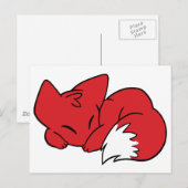 Rucksack-Fox Postkarte (Vorne/Hinten)