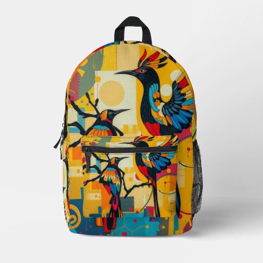 Rucksack für abstrakte Vögel (Vorderseite)