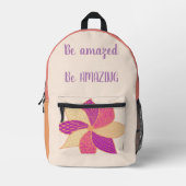 Rucksack für Bohemische Blume (Vorderseite)