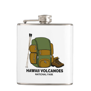 Rucksack für den Hawaii-Volcanoes-Nationalpark Flachmann