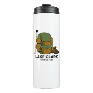 Rucksack für den Lake Clark National Park Thermosbecher