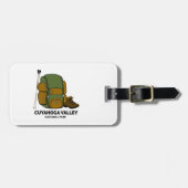 Rucksack für den Nationalpark Cuyahoga Gepäckanhänger (Vorderseite horizontal)