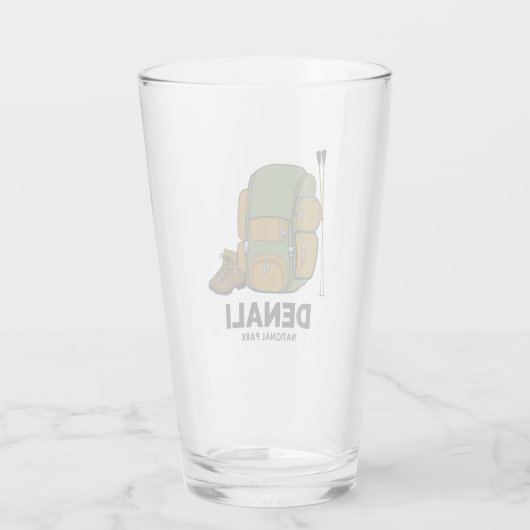 Rucksack für den Nationalpark Denali Glas (Rückseite)