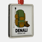 Rucksack für den Nationalpark Denali Ornament Aus Metall (Rechts)
