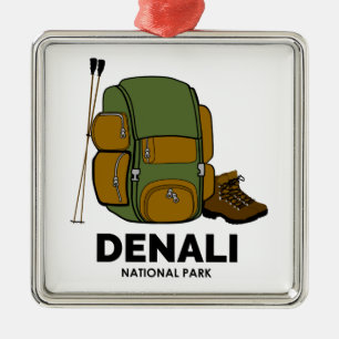 Rucksack für den Nationalpark Denali Ornament Aus Metall
