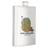 Rucksack für den Nationalpark der New River Gorge Flachmann (Rechts)