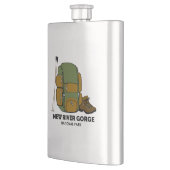 Rucksack für den Nationalpark der New River Gorge Flachmann (Links)