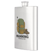 Rucksack für den Nationalpark Manning Flachmann (Links)