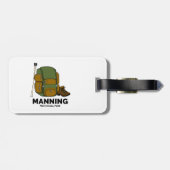 Rucksack für den Nationalpark Manning Gepäckanhänger (Rückseite horizontal)