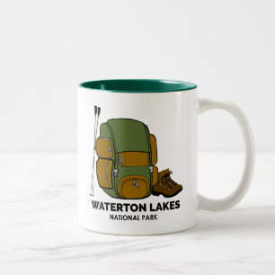 Rucksack für den Nationalpark Waterton Seen Zweifarbige Tasse
