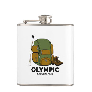 Rucksack für den Olympischen Nationalpark Flachmann