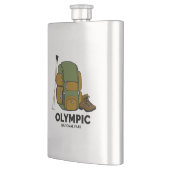 Rucksack für den Olympischen Nationalpark Flachmann (Links)