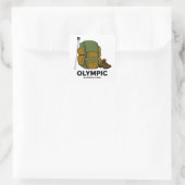 Rucksack für den Olympischen Nationalpark Quadratischer Aufkleber (Tasche)