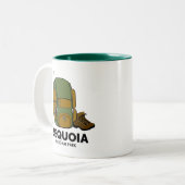Rucksack für den Sequoia-Nationalpark Zweifarbige Tasse (Vorderseite Links)