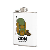 Rucksack für den Zion-Nationalpark Flachmann (Links)