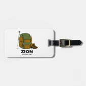 Rucksack für den Zion-Nationalpark Gepäckanhänger (Vorderseite horizontal)