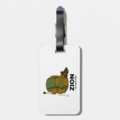 Rucksack für den Zion-Nationalpark Gepäckanhänger (Rückseite vertikal)