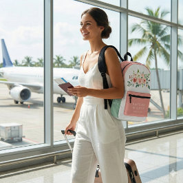 Rucksack für die Rose in Rosa