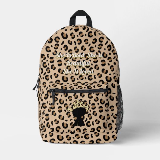 Rucksack für die Worte der Bestätigung Cheetah (Vorderseite)