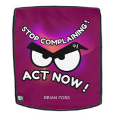 Rucksack für Erwachsene: Jetzt handeln (rot) (Abnehmbare Front)