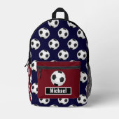Rucksack für Fußballjungen in den Farben der ameri (Vorderseite)