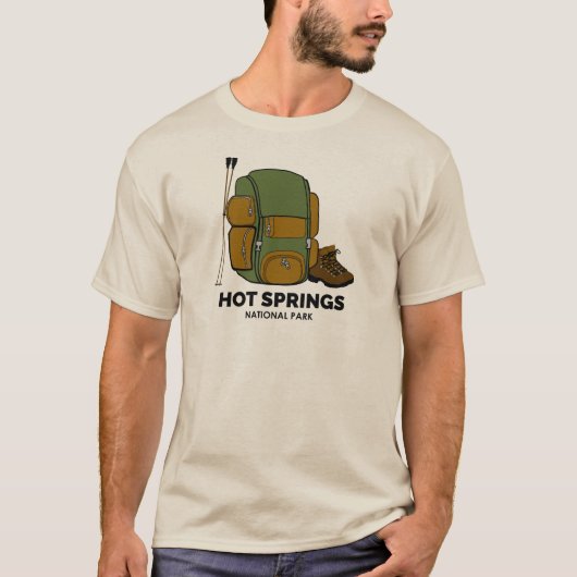 Rucksack für Hot Springs-Nationalparks T-Shirt (Vorderseite)