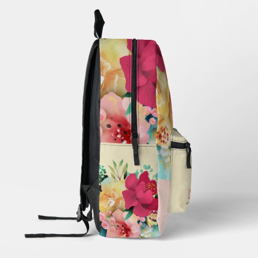 Rucksack für hübsche rosa Blume (Links)