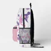 Rucksack für Kinder mit rosa Dino - Benutzerdefini (Rechts)