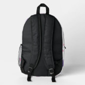 Rucksack für Kinder mit rosa Dino - Benutzerdefini (Rückseite)