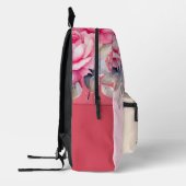 Rucksack für lebendige rosa Blume (Links)