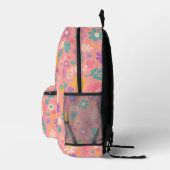 Rucksack für Lila Wildblume und rosa (Rechts)