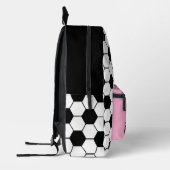 Rucksack für Mädchen mit individuellem Namen Fußba (Links)
