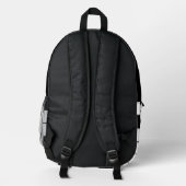Rucksack für Mädchen mit individuellem Namen Fußba (Rückseite)