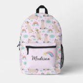 Rucksack für niedliche Einhörner und Regenbogen (Vorderseite)