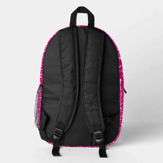 Rucksack für Notebook-PCs in Rosa und Weiß (Rückseite)