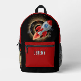 Rucksack für personalisierte Rot- und Schwarz-Rake