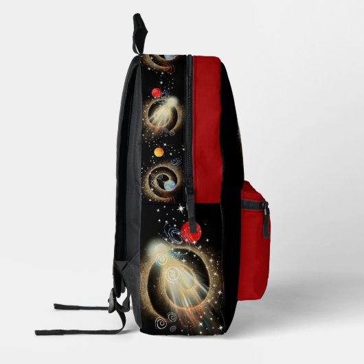 Rucksack für personalisierte Rot- und Schwarz-Rake (Links)