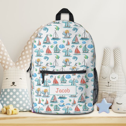 Rucksack für personalisierte Segelboote