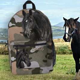 Rucksack für Schwarze Pferde Camouflage