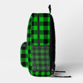 Rucksack für Schwarzweiß und Grüne Karo (Rechts)